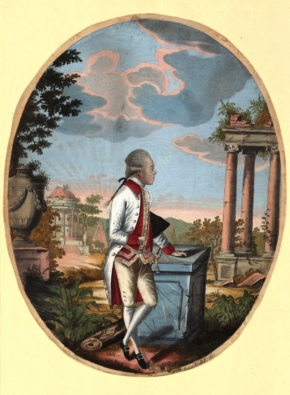دوق روسيا الأكبر بول 1754-1801 ، لاحقًا القيصر بولس الأول ، 1782. بواسطة يوهان هيرونيموس لويشينكوهل