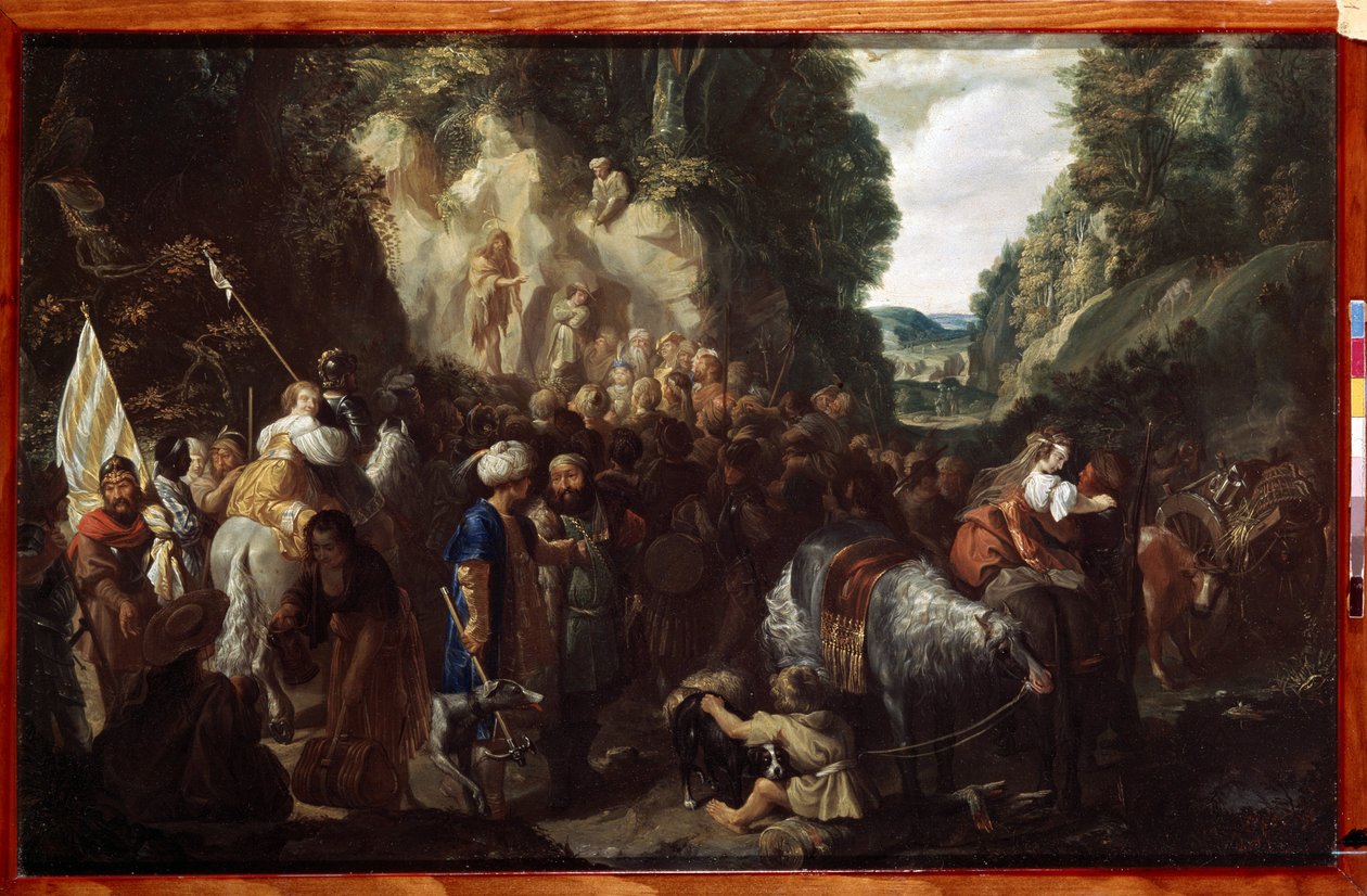 "La preaching de saint Jean Baptiste" (وعظ القديس يوحنا المعمدان) لوحة رسمها يوهان هولسمان (القرن السابع عشر) 1635 متحف هيرميتاج ، سانت بطرسبرغ بواسطة يوهان هولسمان