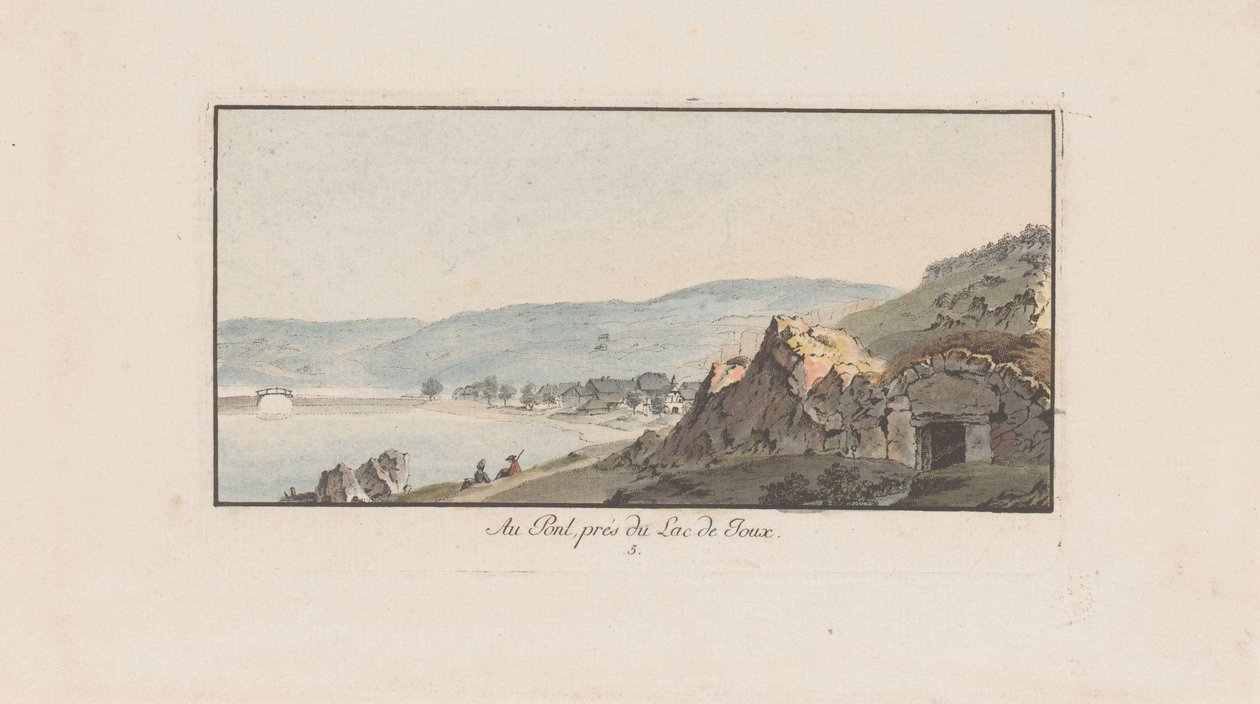 منظر لـ Le Pont في Lac de Joux Au Pont ، près du Lac de Joux (العنوان على الكائن) المناظر الطبيعية في سويسرا (عنوان السلسلة) جمع بعض وجهات النظر في سويسرا (عنوان السلسلة) بواسطة يوهان لودفيج أبيرلي