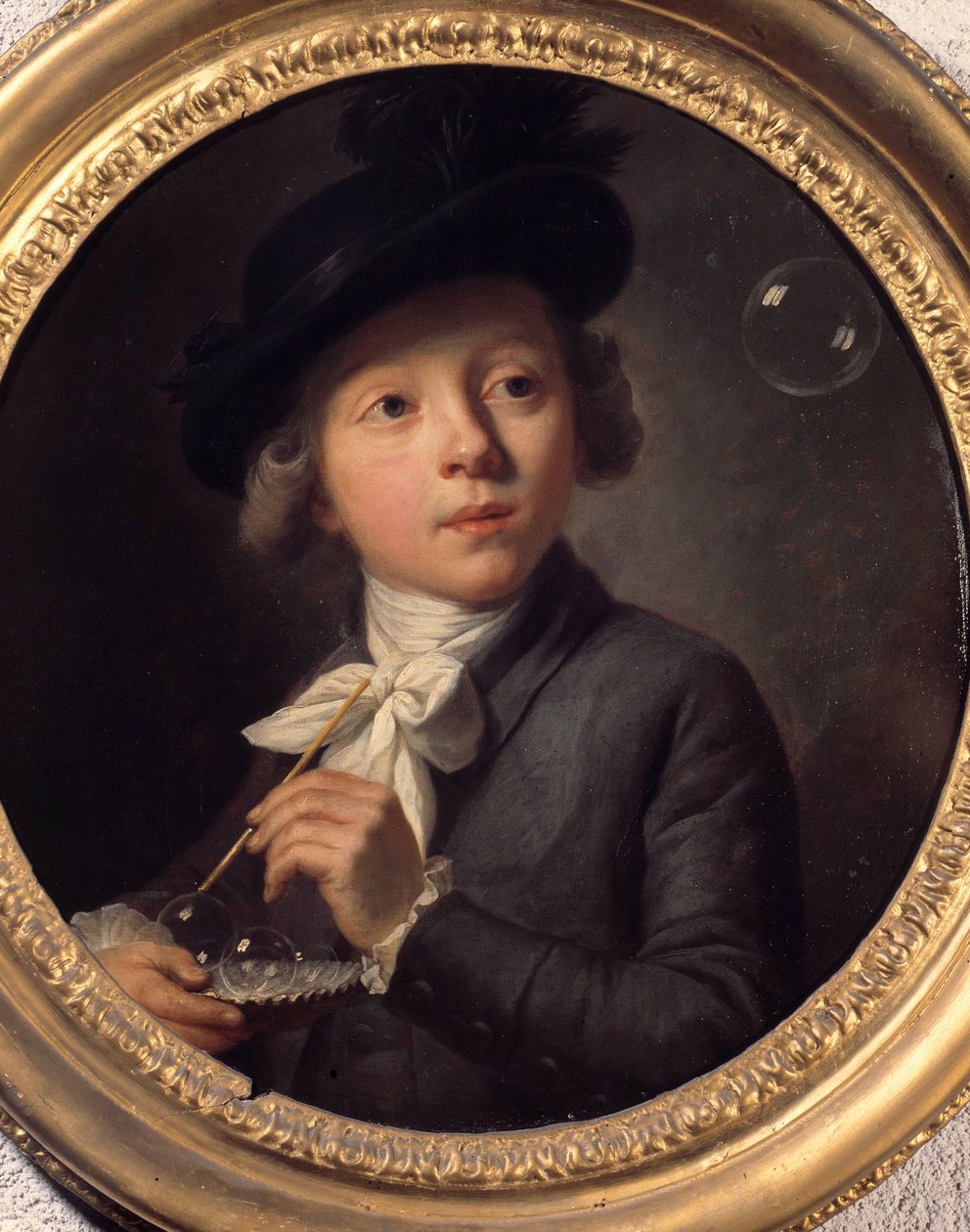 فقاعات صابون أو صورة شخصية لـ J. A. Laurens. لوحة لملكيور ويرش (1732-1798). 1784. متحف الفنون الجميلة في بيسانكون بواسطة يوهان ملكيور جوزيف Wyrsch أو Wursch