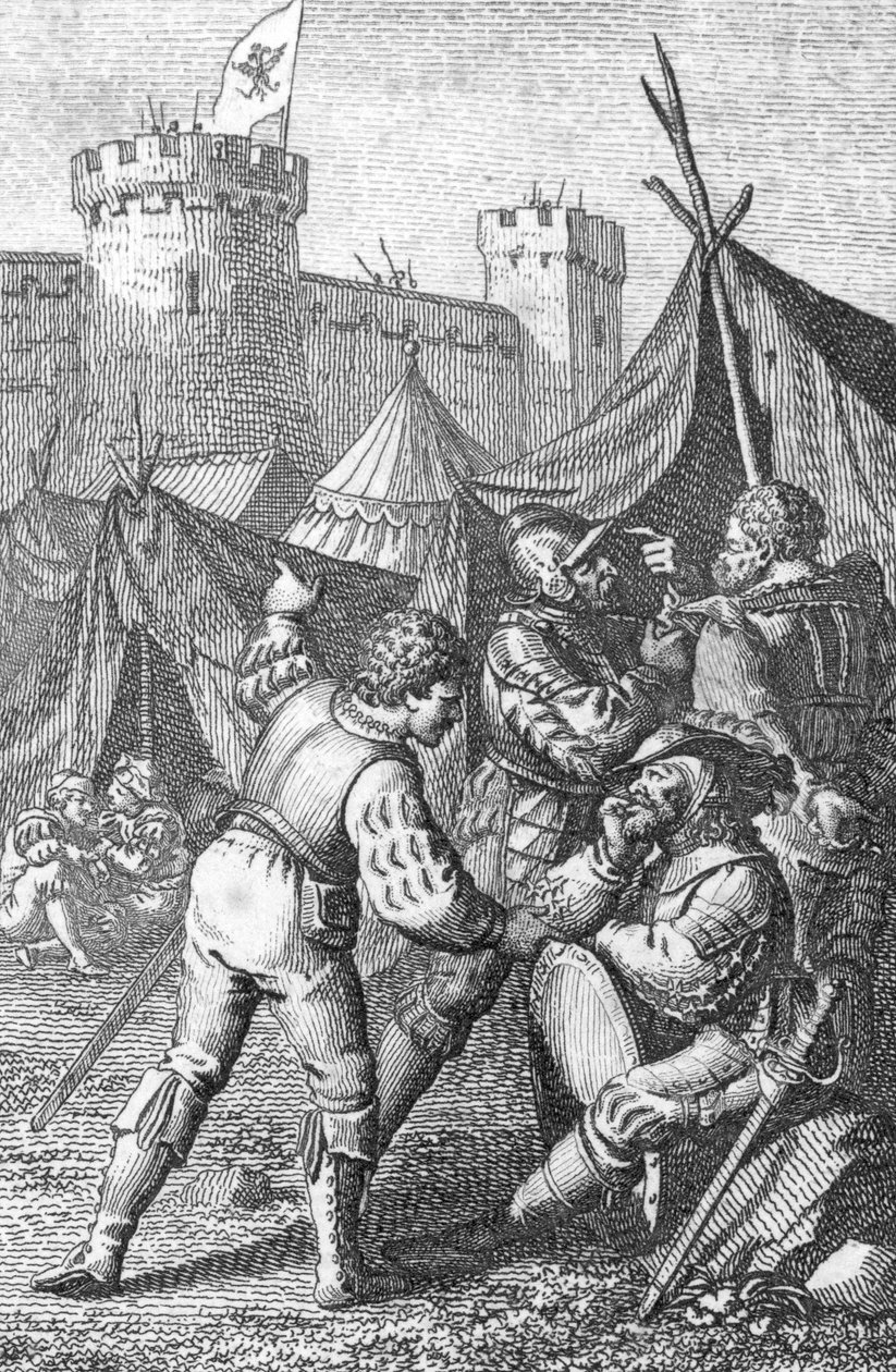 اتحاد الكانتونات الثامنة (سويسرا): "" الإمبراطور تشارلز الرابع (1316-1375) حاصر مدينة زيورخ حوالي عام 1351 (تشارلز الرابع ، الإمبراطور الروماني المقدس الذي حاصر زيورخ في زمن الكونفدرالية السويسرية القديمة (الكونفدرالية القديمة لثماني ولايات) 1351 ) إنجرا بواسطة يوهان مايكل ميتنليتر