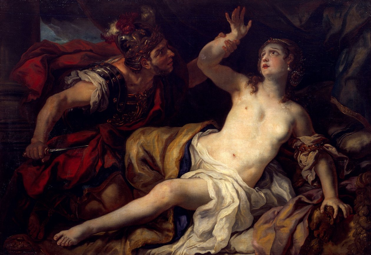 Tarquin و Lucretia بواسطة يوهان مايكل روتماير