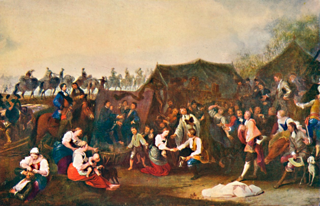 حفل زفاف في المعسكر ، c1850 ، 1903 بواسطة يوهان موريتز روجينداس