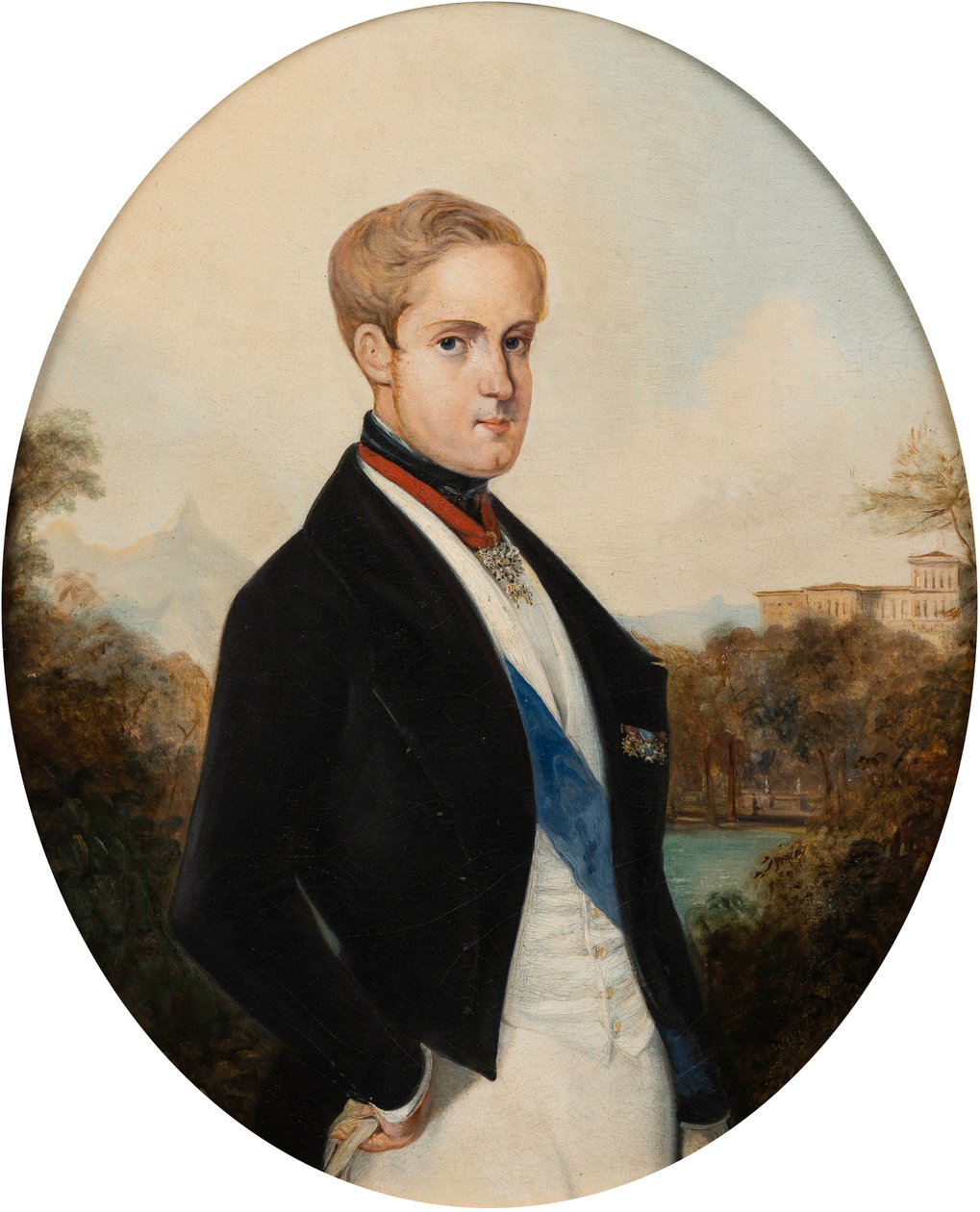 صورة لإمبراطور البرازيل بيتر الثاني 1825-1891 ، 1846. بواسطة يوهان موريتز روجينداس