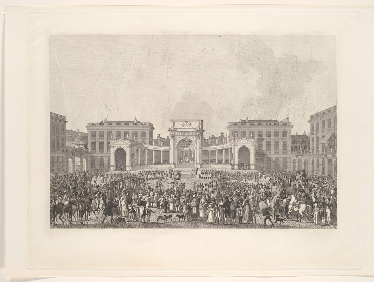 تنصيب الملك ويليام الأول في بروكسل عام 1815 بواسطة يوهان نيبوموك جيبيل