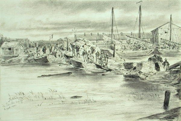 جسر بي هو ، أغسطس 1900 (ألوان مائية على ورق) بواسطة يوهان نيبوموك شونبيرج