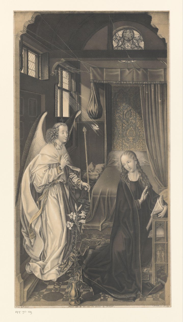 البشارة أعمال من مجموعة الأخوين Boisserée (عنوان المسلسل) Galerie des Frères Boisseree (عنوان المسلسل) بواسطة يوهان نيبوموك ستريكسنر