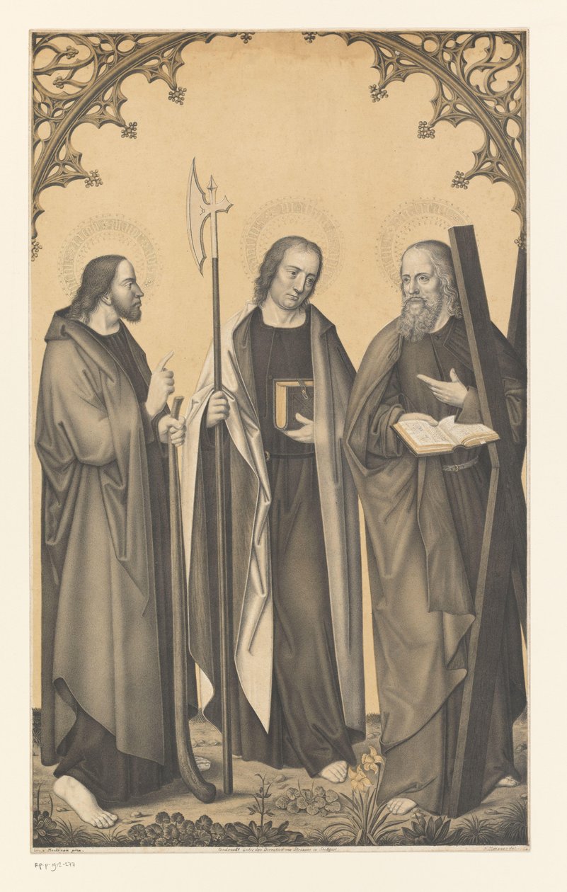 القديس جيمس الأصغر ، ماثيو وأندرو أعمال من مجموعة الأخوين Boisserée (عنوان المسلسل) Galerie des Frères Boisseree (عنوان المسلسل) بواسطة يوهان نيبوموك ستريكسنر