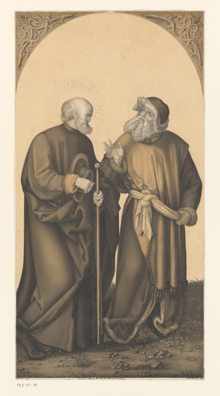 القديس يوسف ويواكيم أعمال من مجموعة الأخوين Boisserée (عنوان المسلسل) Galerie des Frères Boisseree (عنوان المسلسل) بواسطة يوهان نيبوموك ستريكسنر