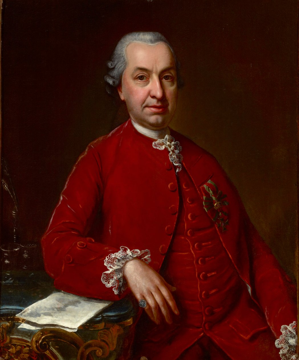 صورة للبارون صموئيل فون بروكنثال (1721-1803) ، حاكم إمارة ترانسيلفانيا الكبرى ، بقلم ديلا كروس ويوهان نيبوموك (1736-1819). زيت على قماش ، ج. 1790. الأبعاد: 93 × 71 سم. Muzeul National Brukenthal، Sibiu بواسطة Johann Nepomuk della Croce