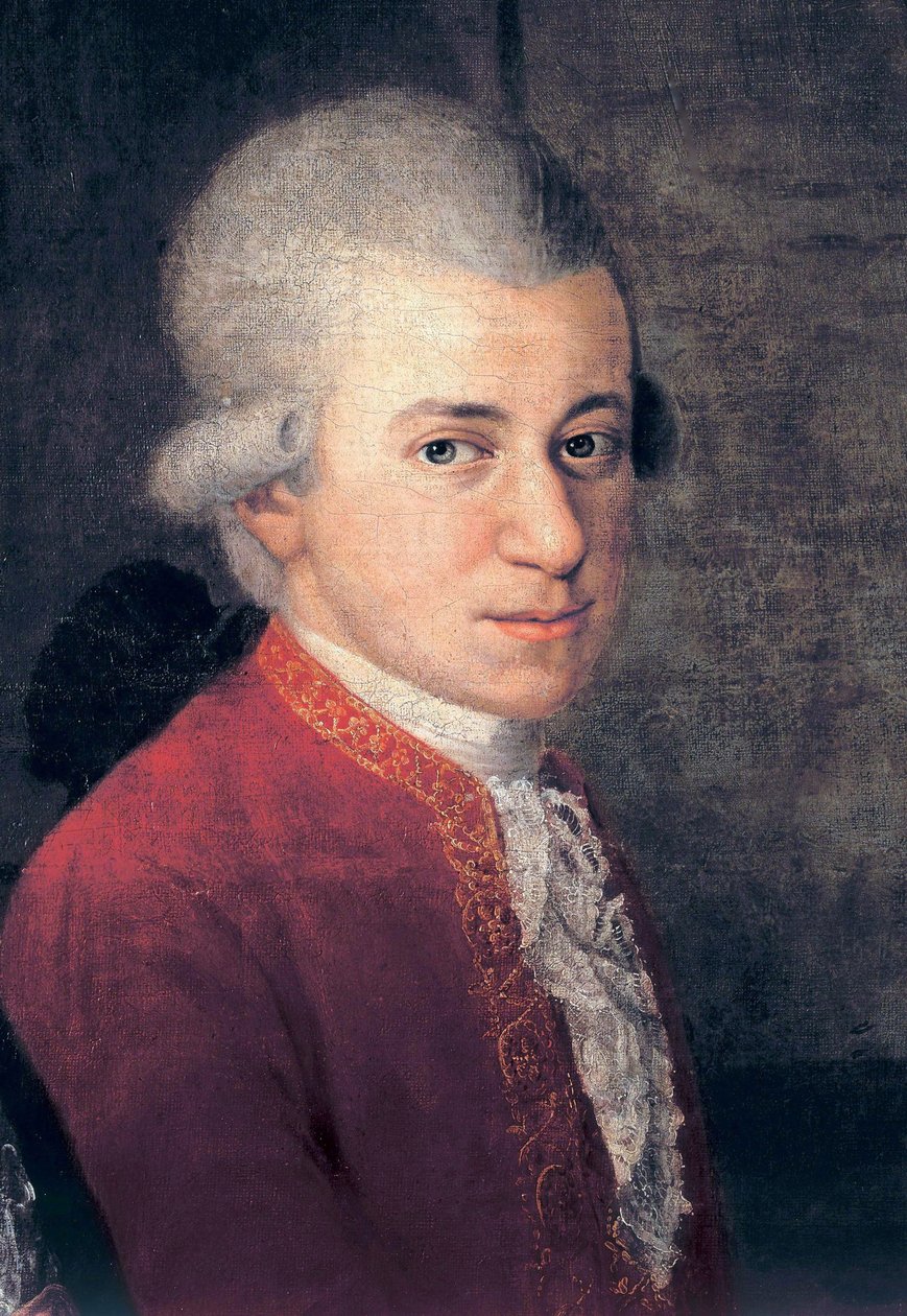 فولفغانغ أماديوس موزارت (1756-1791) - التفاصيل يوهان نيبوموك للصليب (1736-1819) بواسطة Johann Nepomuk della Croce