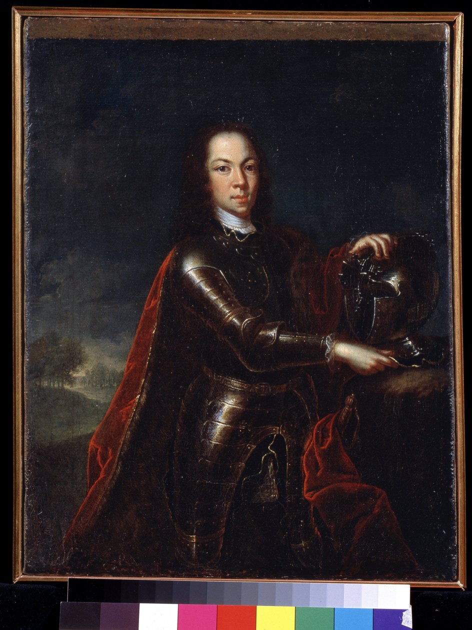 صورة الكسيس بتروفيتش رومانوف (1690-1718) لروسيا. (تساريفيتش أليكسي بتروفيتش من روسيا). لوحة ليوهان بول لويدن (؟ -1739) بواسطة يوهان بول (ت 1739) لودين