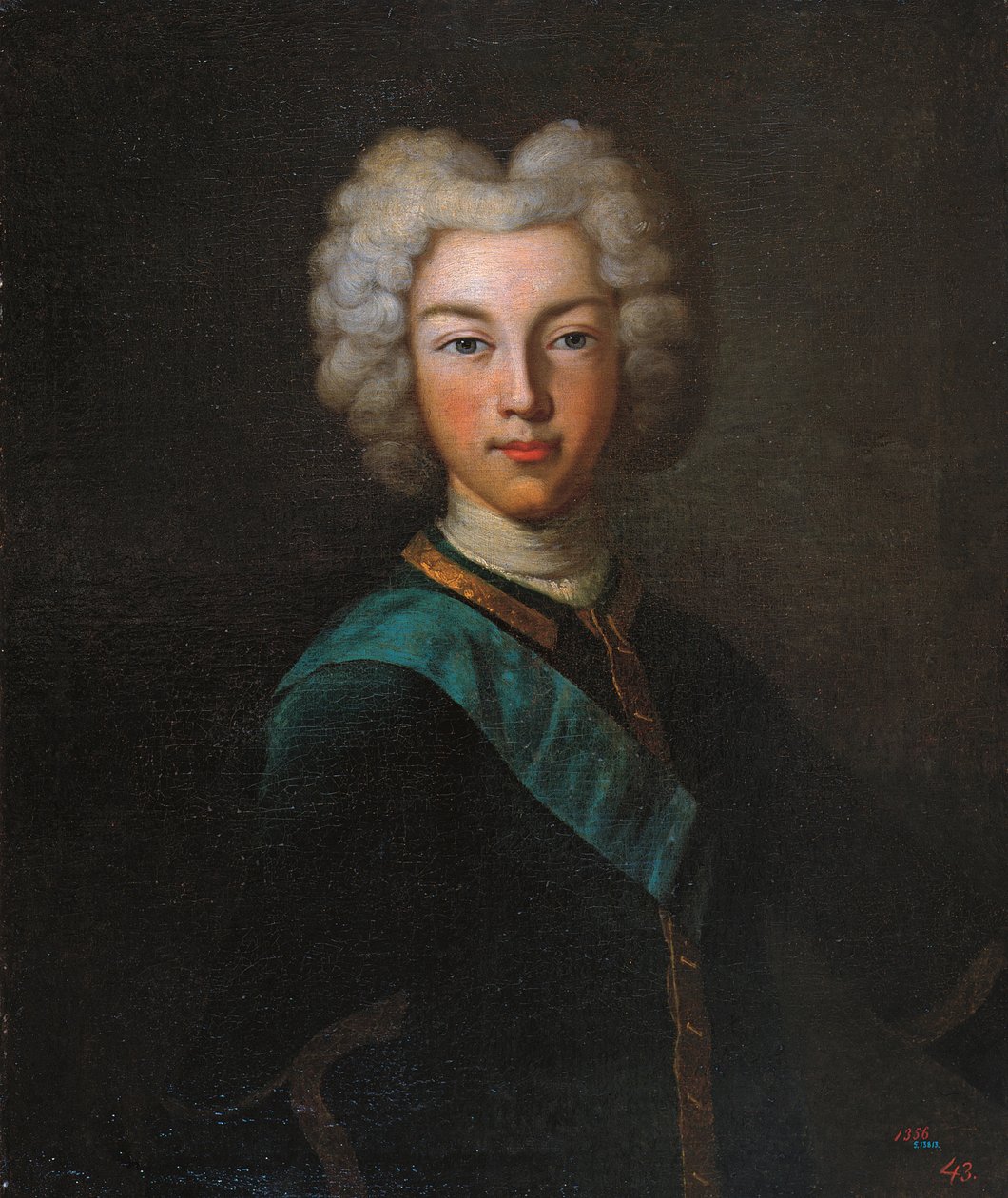 صورة القيصر بيتر الثاني لروسيا 1715-1730 ، نهاية 1720s بواسطة يوهان بول لودين