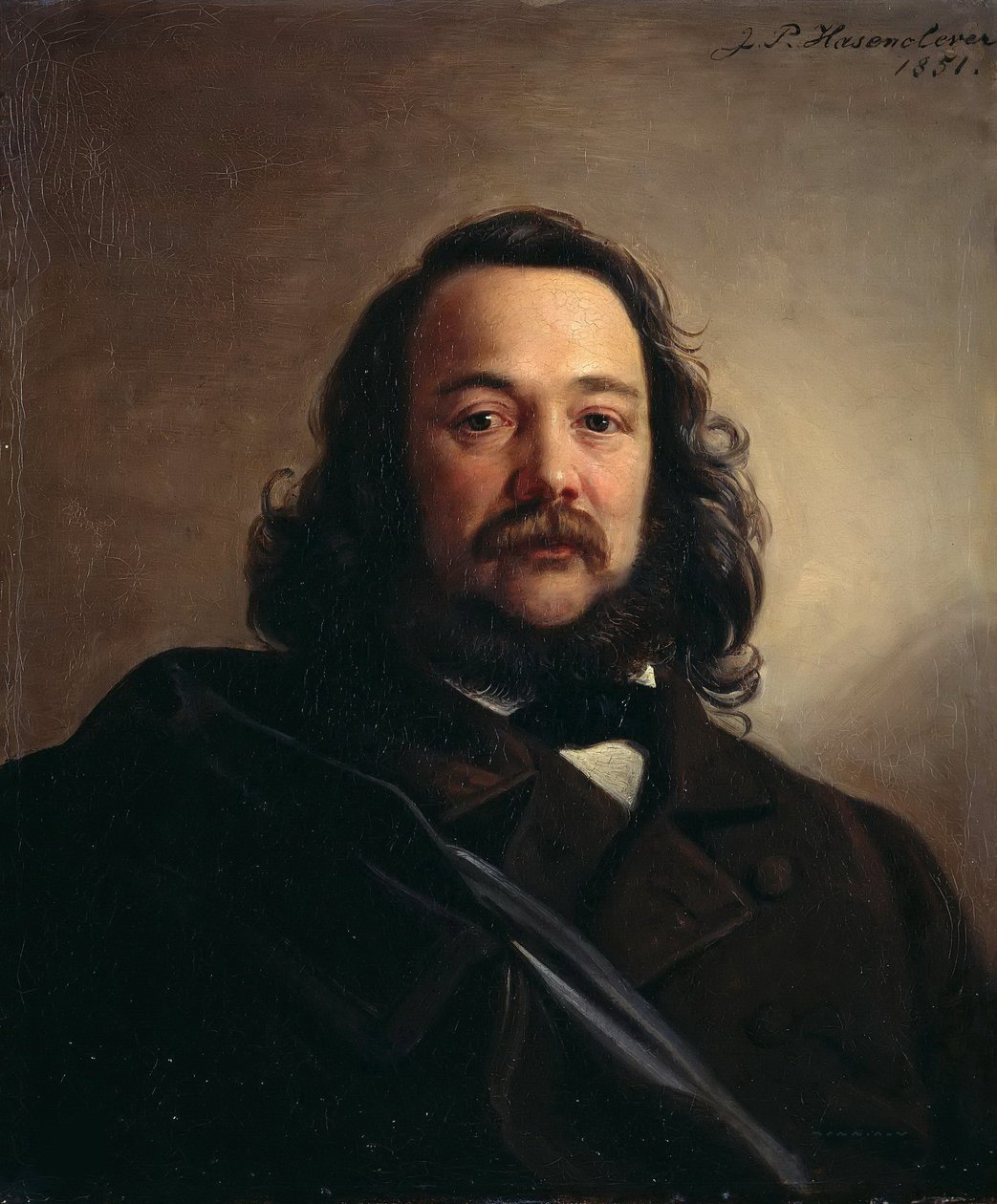 صورة فرديناند فريليجرات 1810-1876 ، 1851. بواسطة يوهان بيتر Hasenclever