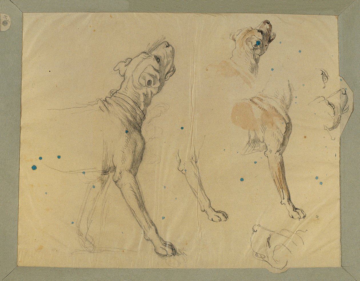 دراسة الكلب عن "عودة رجل Landwehr إلى الوطن" (1820) بواسطة يوهان بيتر كرافت
