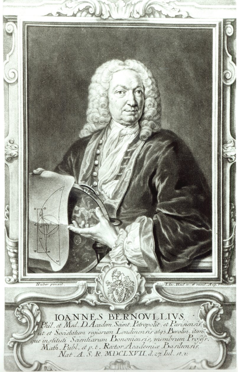 صورة جان برنولي (1667-1748) بواسطة يوهان رودولف الأكبر هوبر