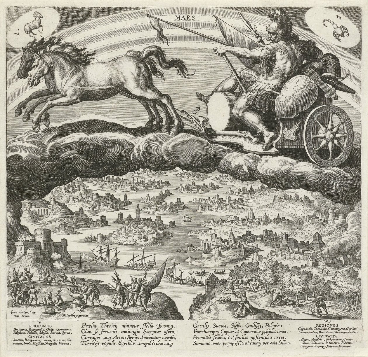 كوكب المريخ وتأثيره على العالم الكواكب السبعة (عنوان السلسلة) Planetarum Effectus et eorum in Signis Zodiaci (عنوان السلسلة) بواسطة يوهان سادلر (أنا)