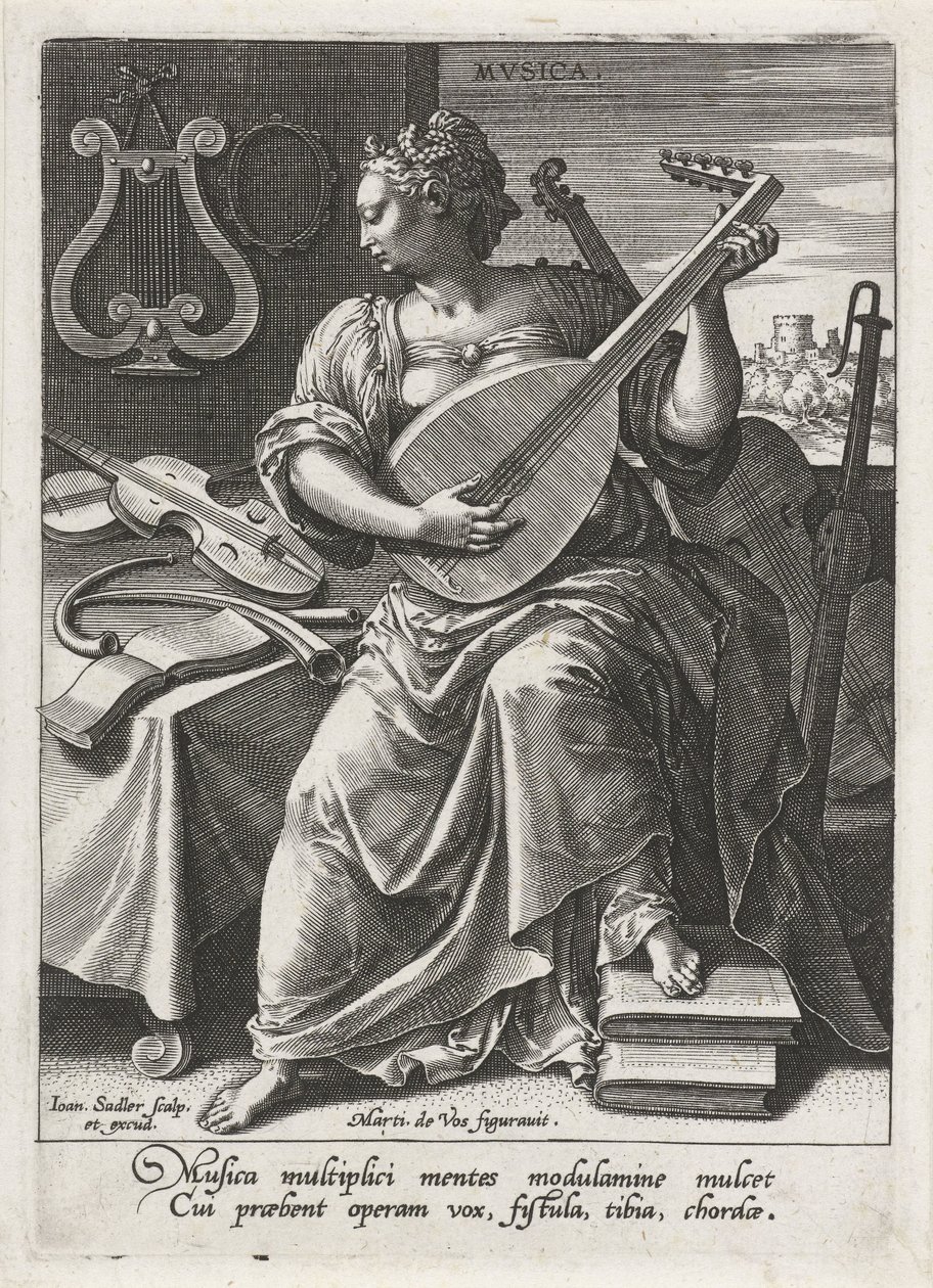 موسيقى Musica (العنوان على الكائن) الفنون الليبرالية السبعة (آرتيس ليبراليس) (عنوان السلسلة) بواسطة يوهان سادلر (أنا)