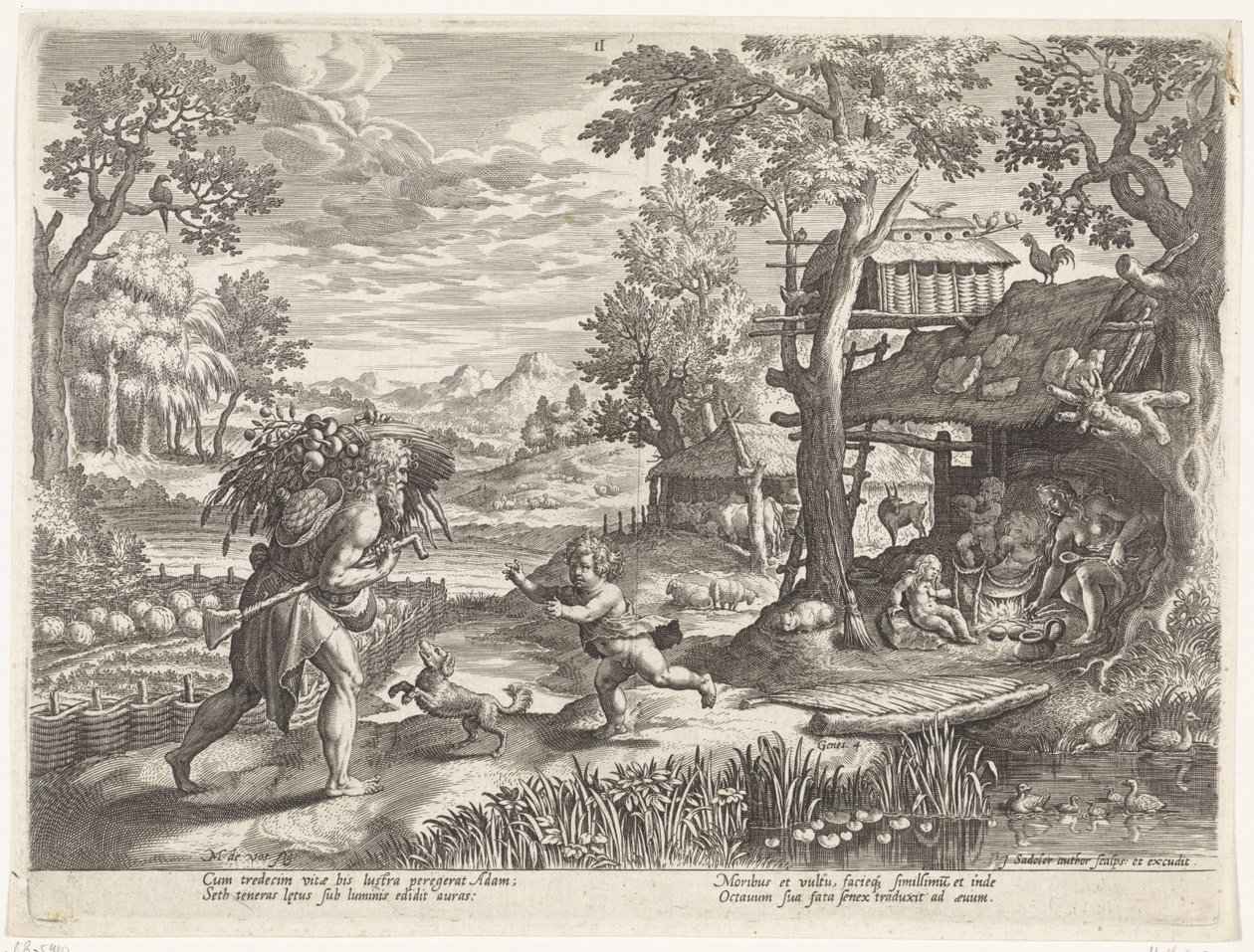 ست يحيي آدم عند عودته من الميدان تاريخ عائلة ست / الحكم على الصواب والخطأ (عنوان المسلسل) Bonorum et Malorum consensio (عنوان السلسلة) بواسطة يوهان سادلر (أنا)