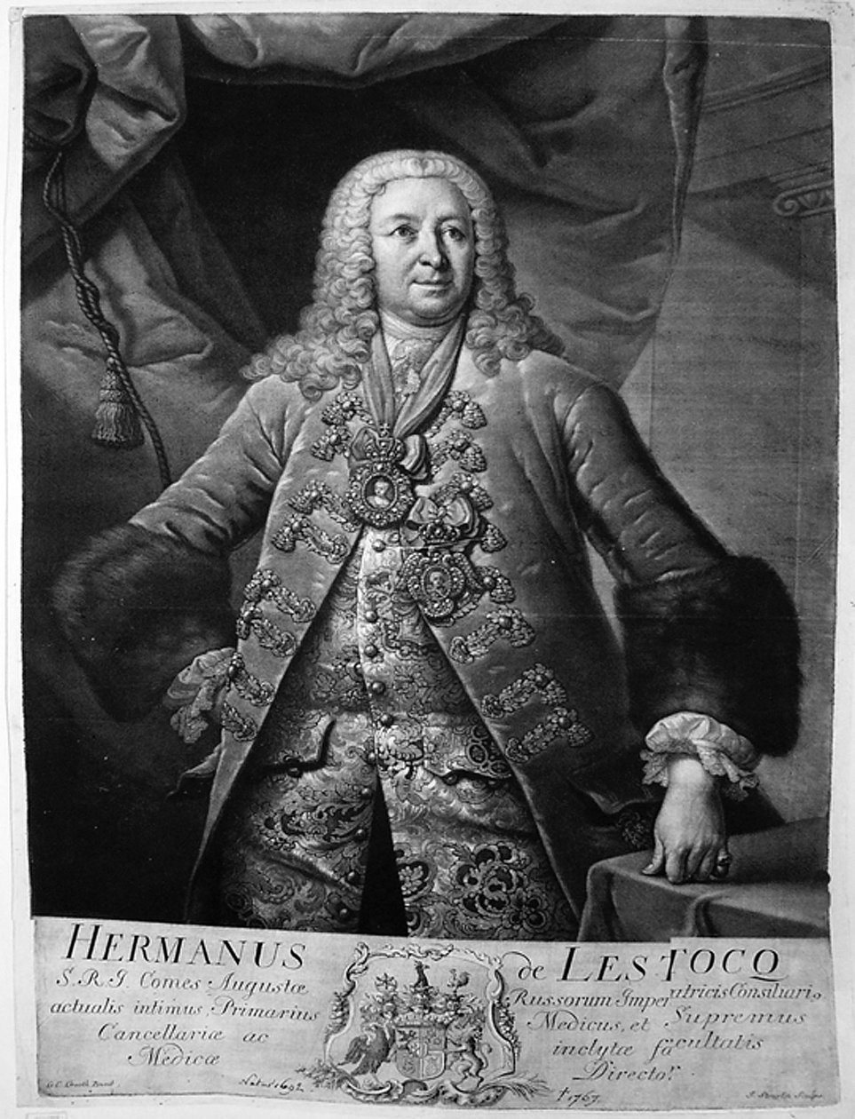 الكونت جان أرماند دي ليستوك 1692-1767 بواسطة يوهان ستينجلين