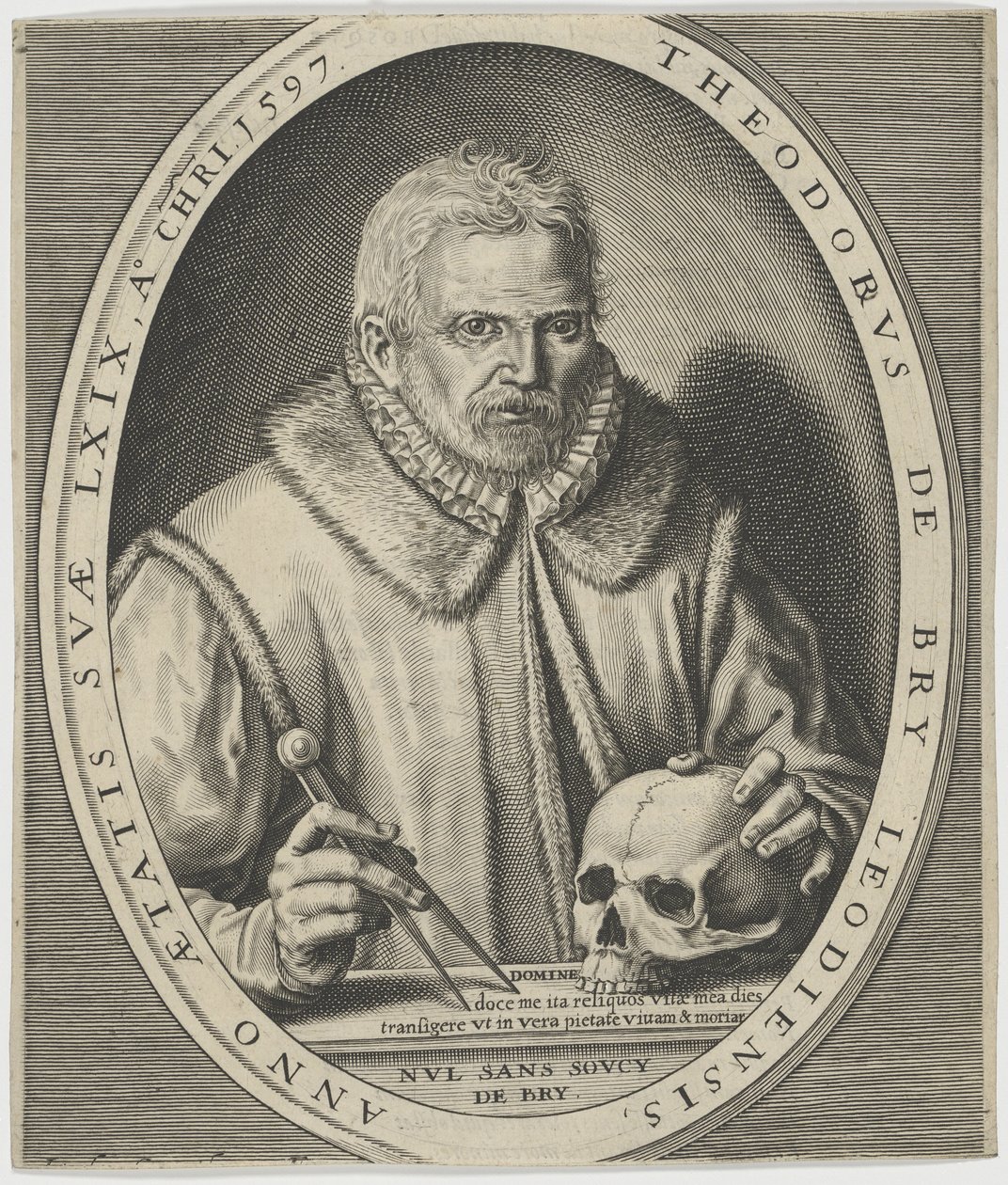 صورة تيودور دي بري 1528-1598 ، كاليفورنيا. 1597. بواسطة يوهان ثيودور دي بري
