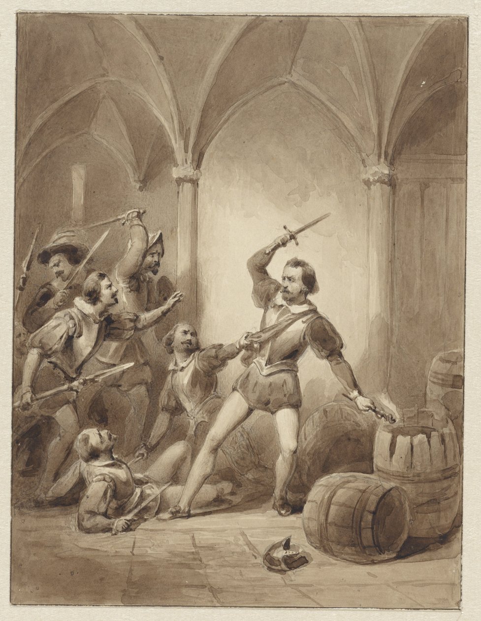 وفاة هيرمان دي رويتر في Loevesteyn عام 1570 بواسطة يوهان فيلهلم كايزر (الأول)