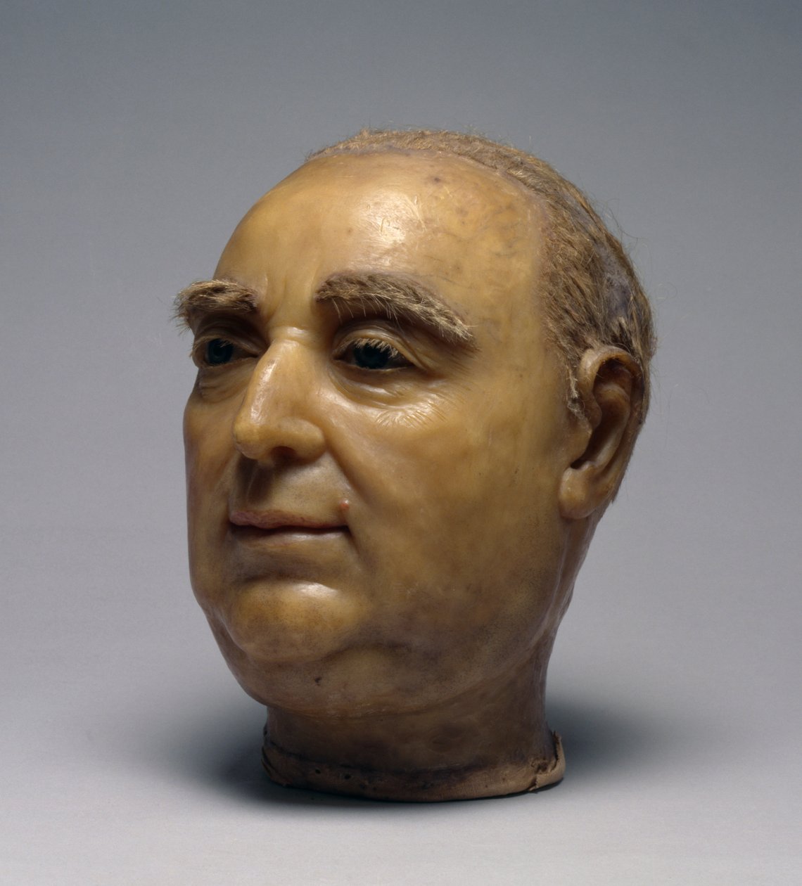 رأس فريدريك الثاني ، Landgrave of Hesse-Kassel ، 1786 (الشمع والزجاج والشعر) بواسطة يوهان فيلهلم كيرشنر