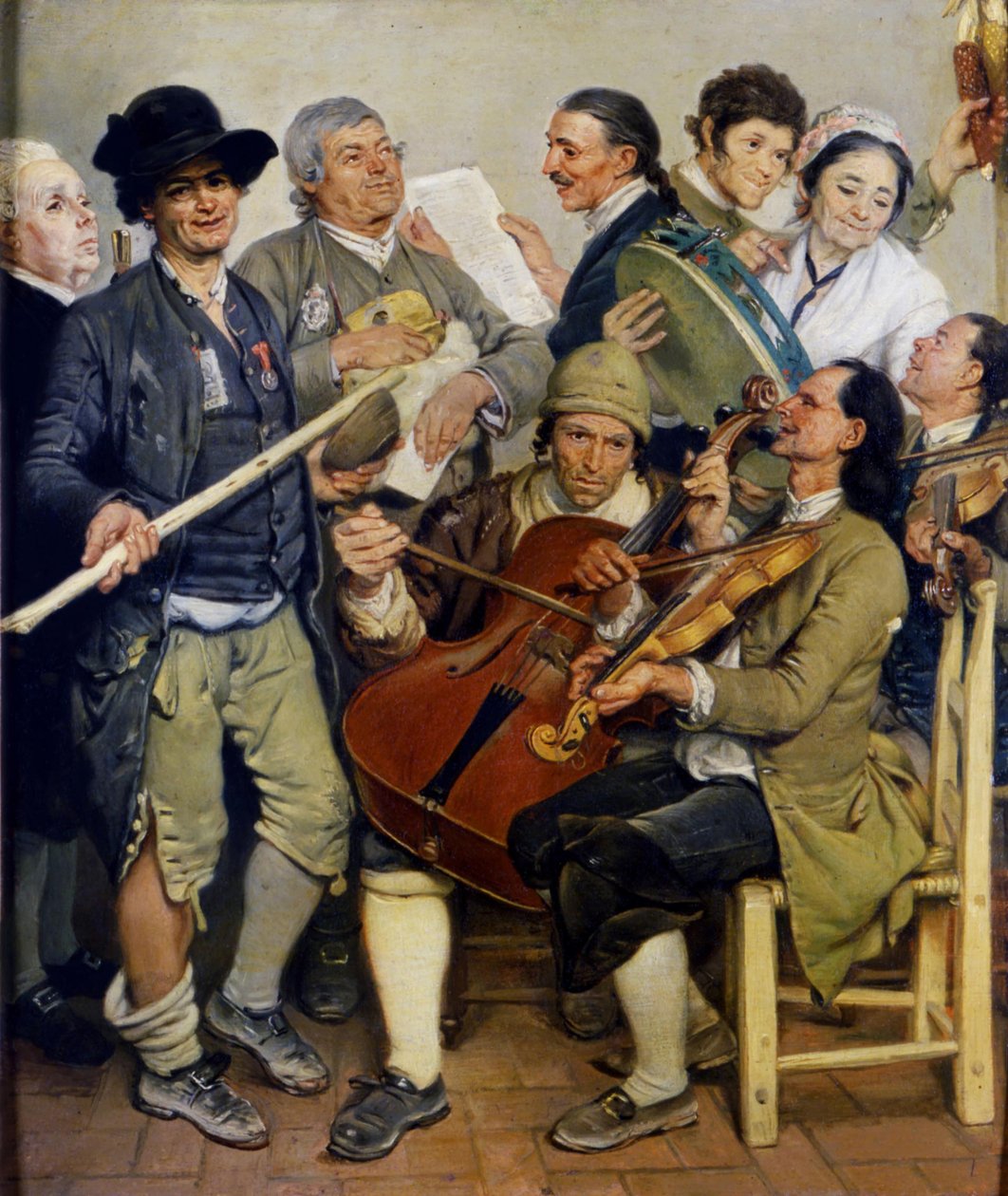 الموسيقيون لا سكارتوكاتا ، حوالي عام 1778 بواسطة يوهان زوفاني