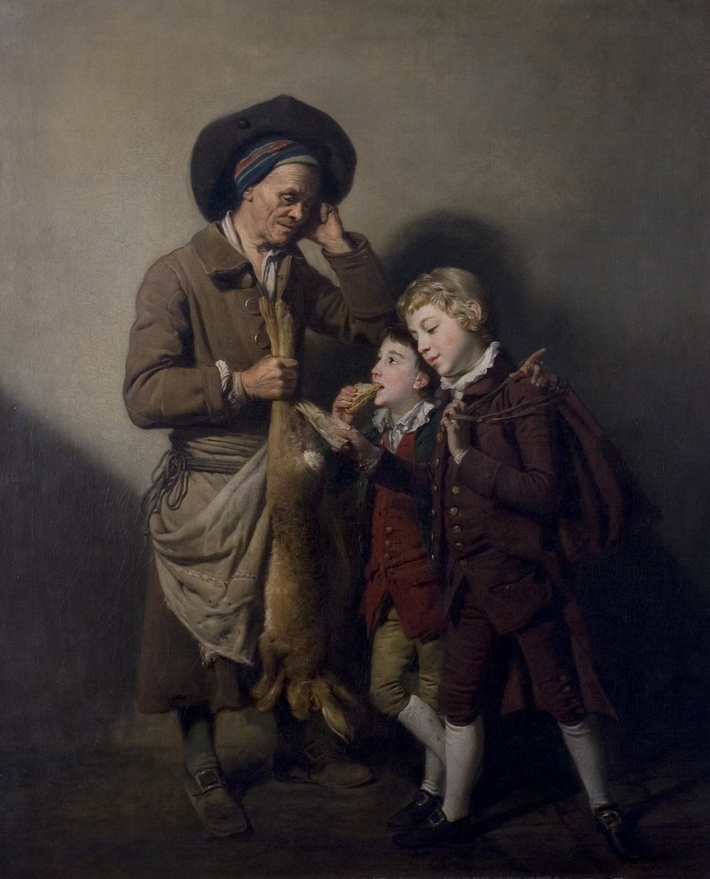 بورتر والأرنب ، c.1768 بواسطة يوهان جوزيف زوفاني