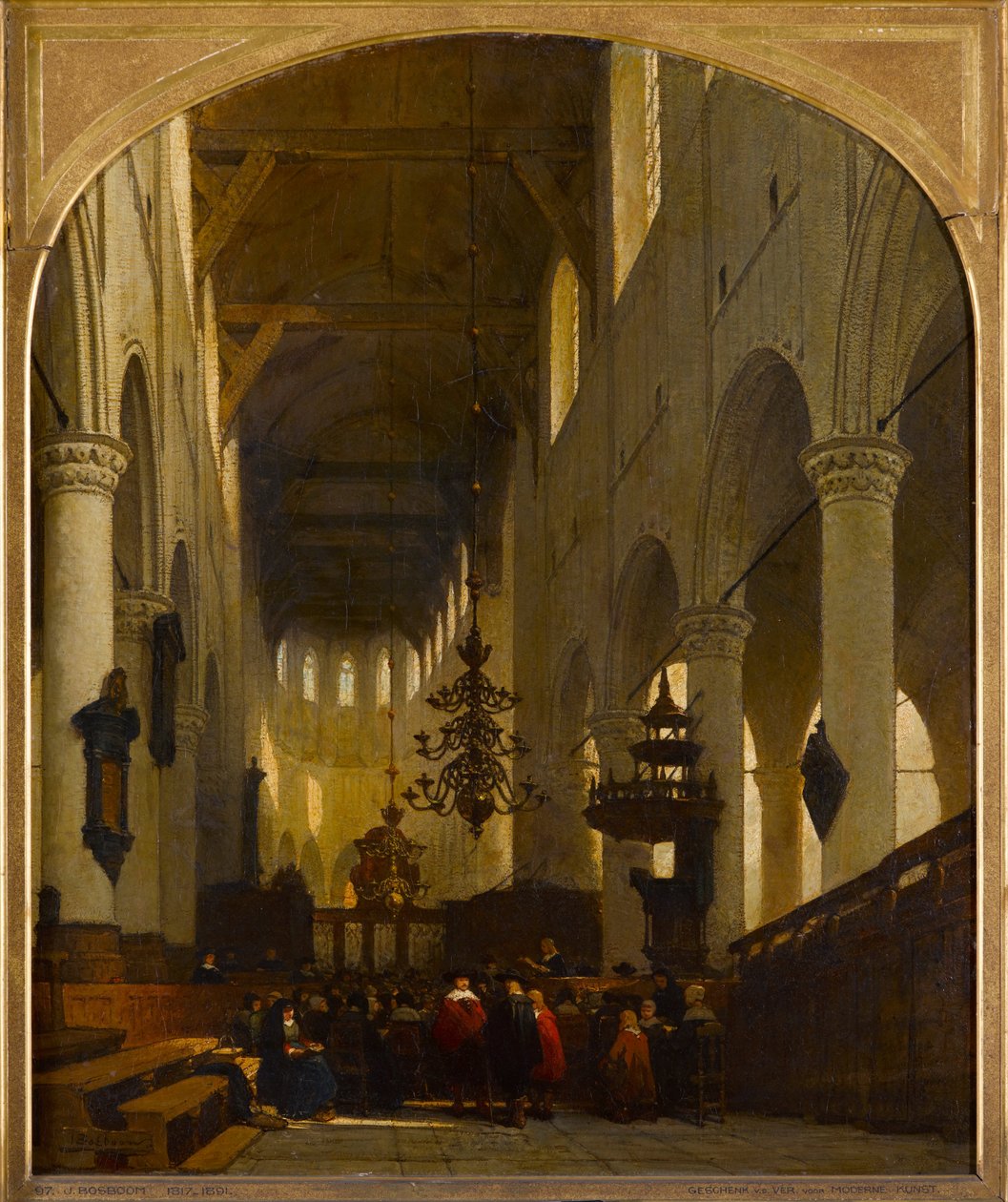 Pieterskerk في ليدن بواسطة يوهانس بوسبوم