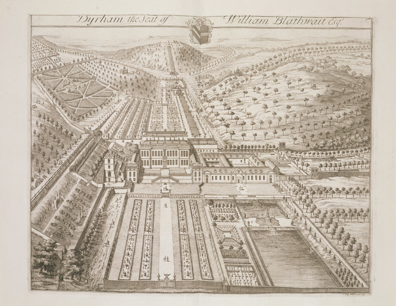 Dyrham Park ، مقعد وليام بلاثوايت (c.1649-1717) بواسطة يوهانس كيب