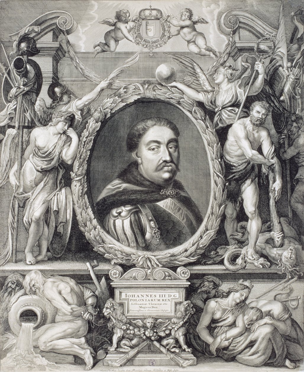 جان سوبيسكي الثالث (1624-96) ملك بولندا ، 1683 بواسطة يوهانس دي رام