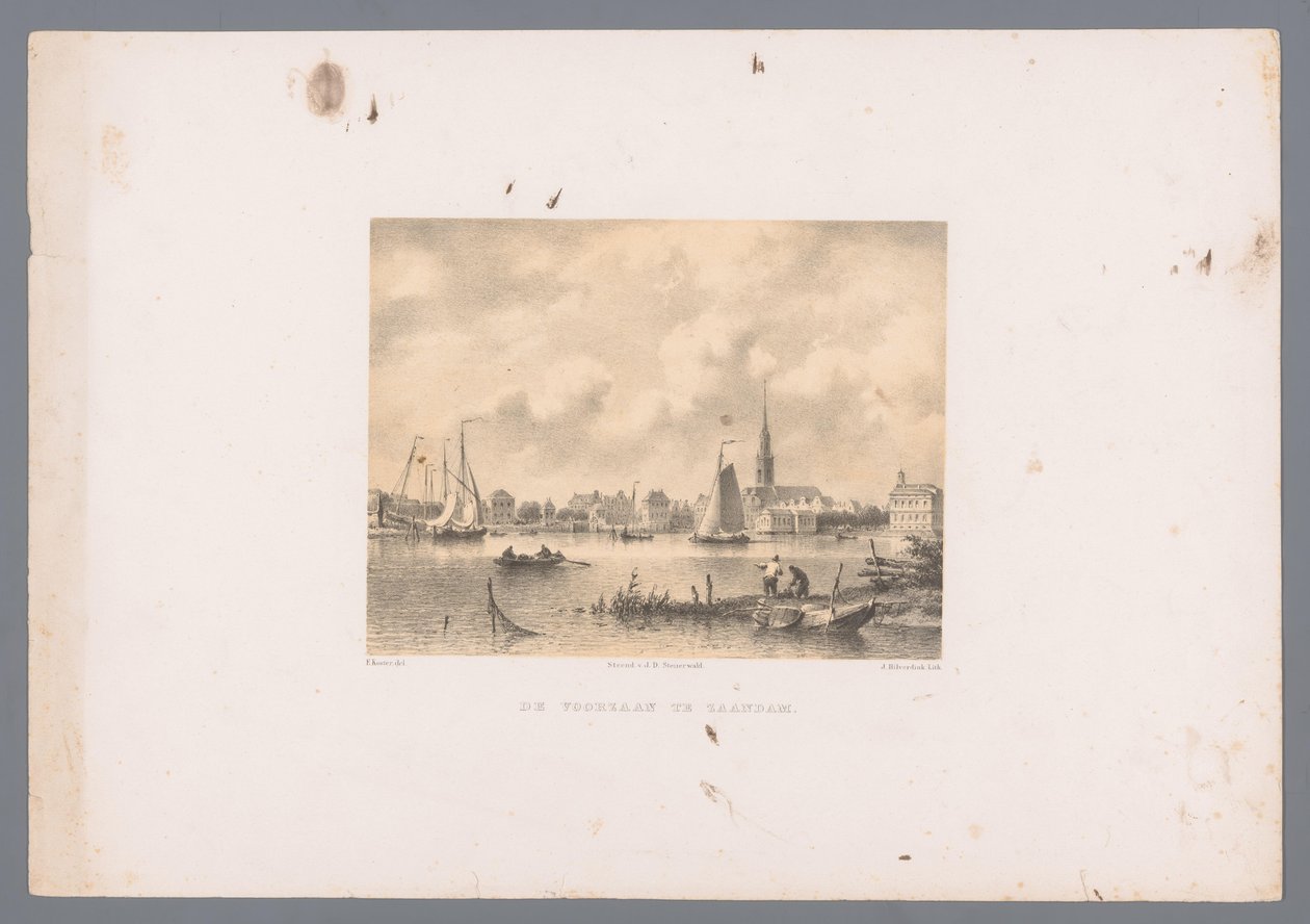 الجبهة في زاندم De Voorzaan في Zaandam (العنوان على الكائن) بواسطة يوهانس هيلفيردينك