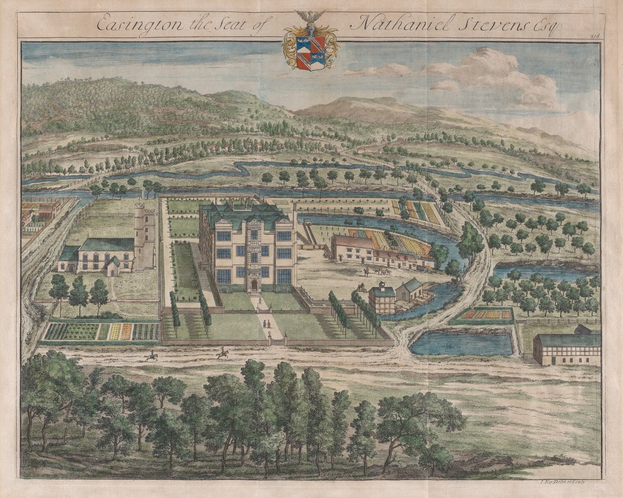 إيزينغتون ، مقعد ناثانيال ستيفنز ، [1712] أعيد إصداره عام 1768. بواسطة يوهانس كيب