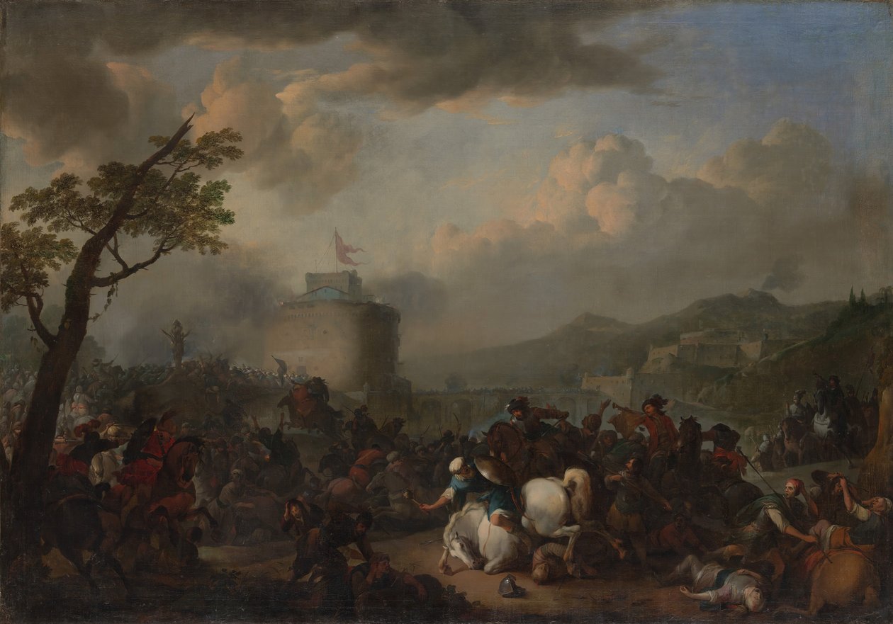 مشهد المعركة ، 1671. بواسطة يوهانس لينجيلباخ