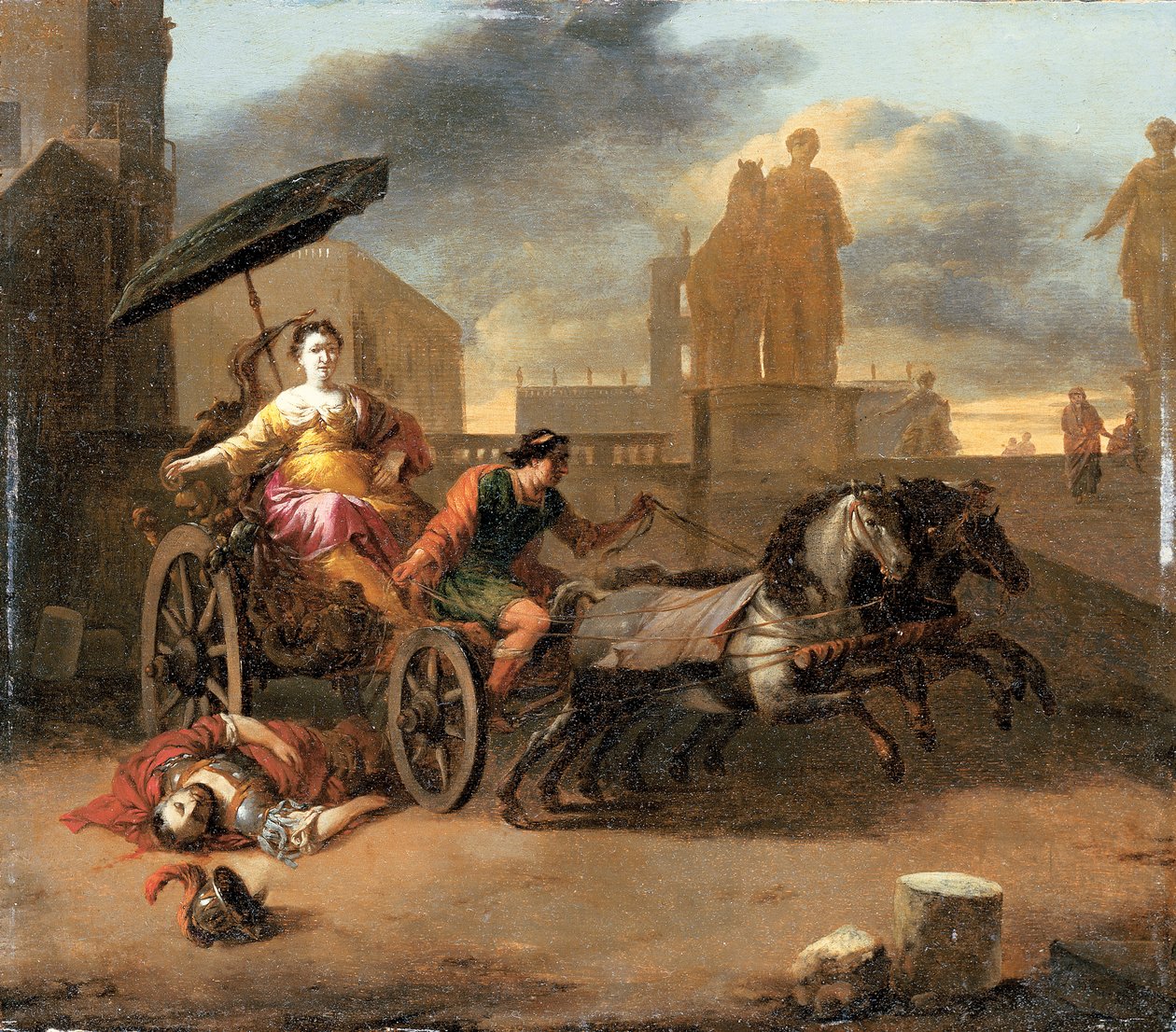 الموت Servius مع Tullia في مركبتها بواسطة يوهانس لينجيلباخ