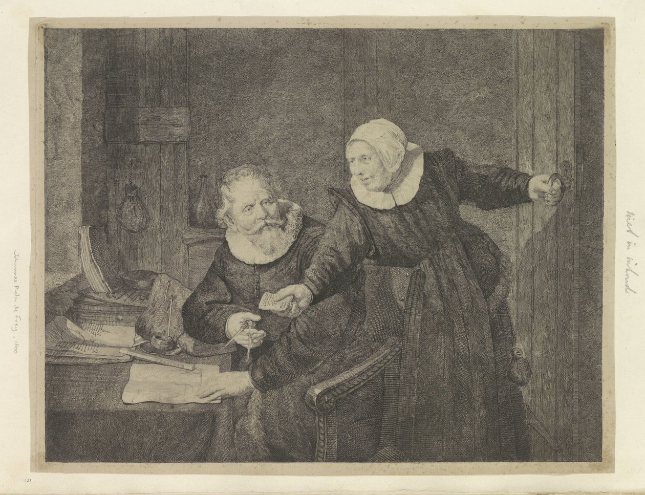 صورة لباني السفن يان ريكسن وزوجته Recueil de quatre-vingt-cinq estampes originales (عنوان المسلسل) بواسطة يوهانس بيتر دي فراي