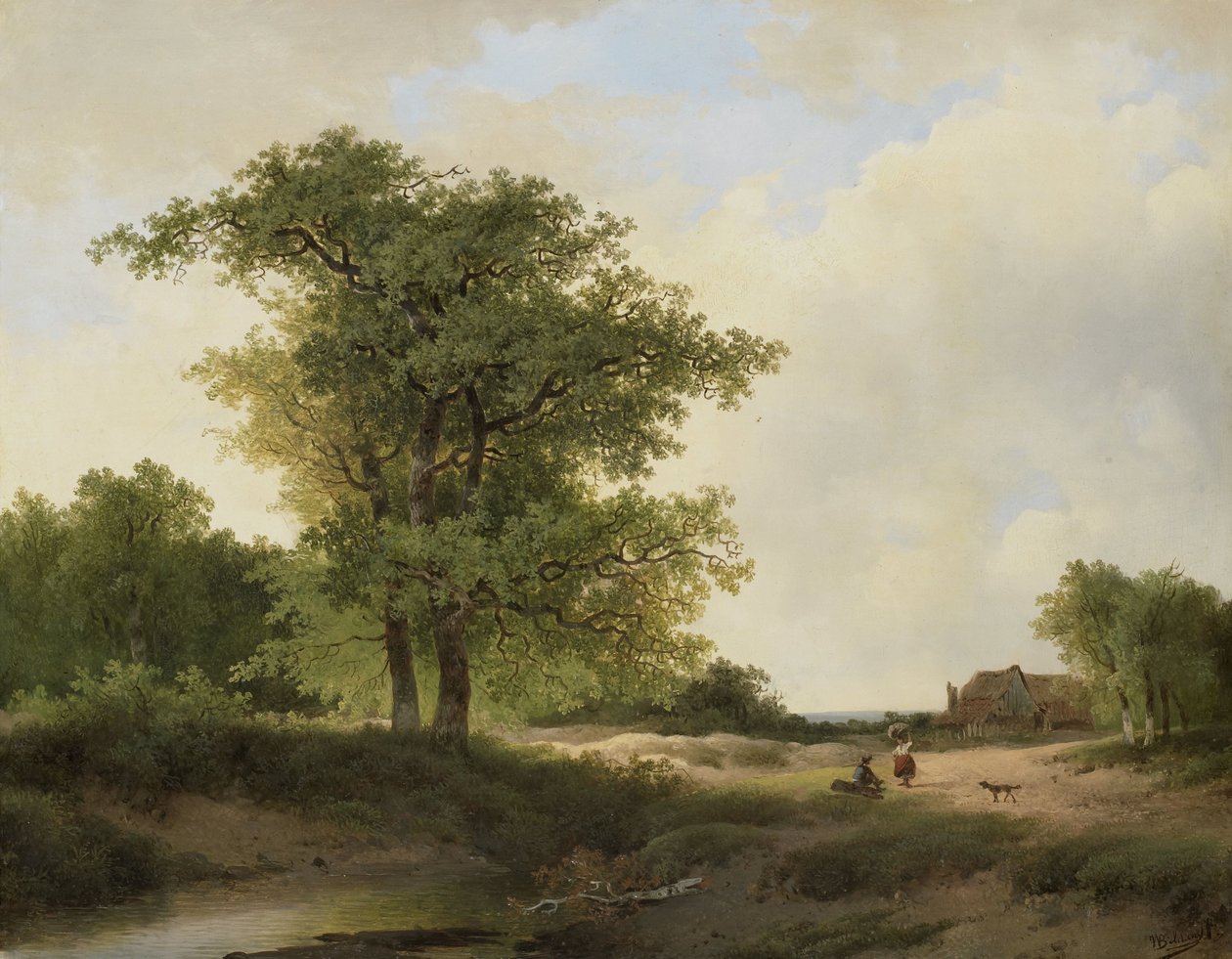 المناظر الطبيعية مع Farmstead بواسطة صور يوهانس وارناردو