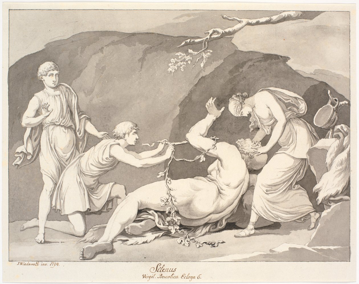 "Silenus / Virgil. Bucolia Ecloga 6." بواسطة يوهانس ويدويلت