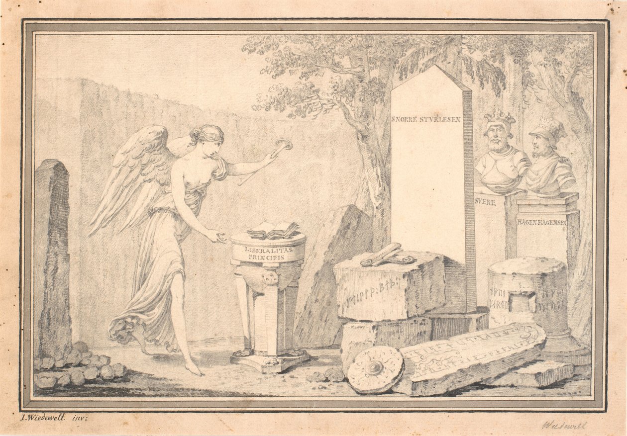 المقالة القصيرة للعنوان Snorri Sturleson (ed. G. Schiøning): Heimskringla، Vol. I، 1778 بواسطة يوهانس ويدويلت