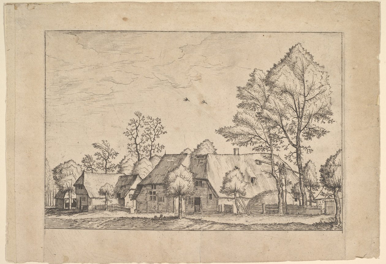 مزرعة كبيرة مع رسم جيد من أيقونات المزرعة والمزرعة ه ... ، كاليفورنيا. 1559-61. بواسطة يوهانس فان دويتكوم الأول