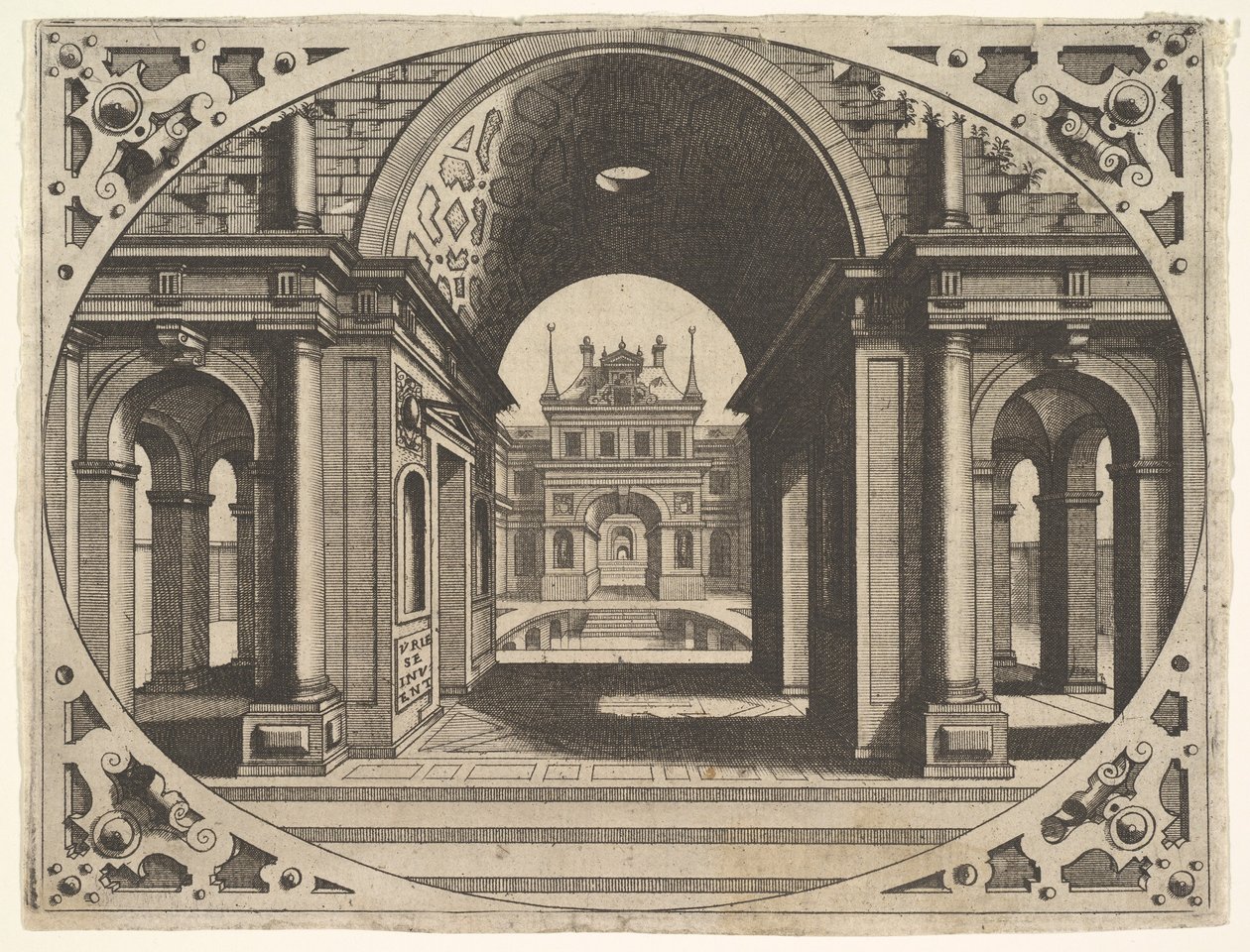 لوحة من Varie Architecture ، كاليفورنيا. 1560. بواسطة يوهانس فان دويتكوم الأول
