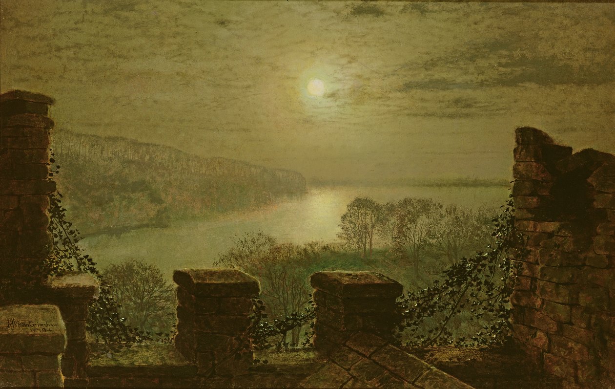 حديقة Roundhay من القلعة ، 1879 بواسطة جون اتكينسون جريمساو