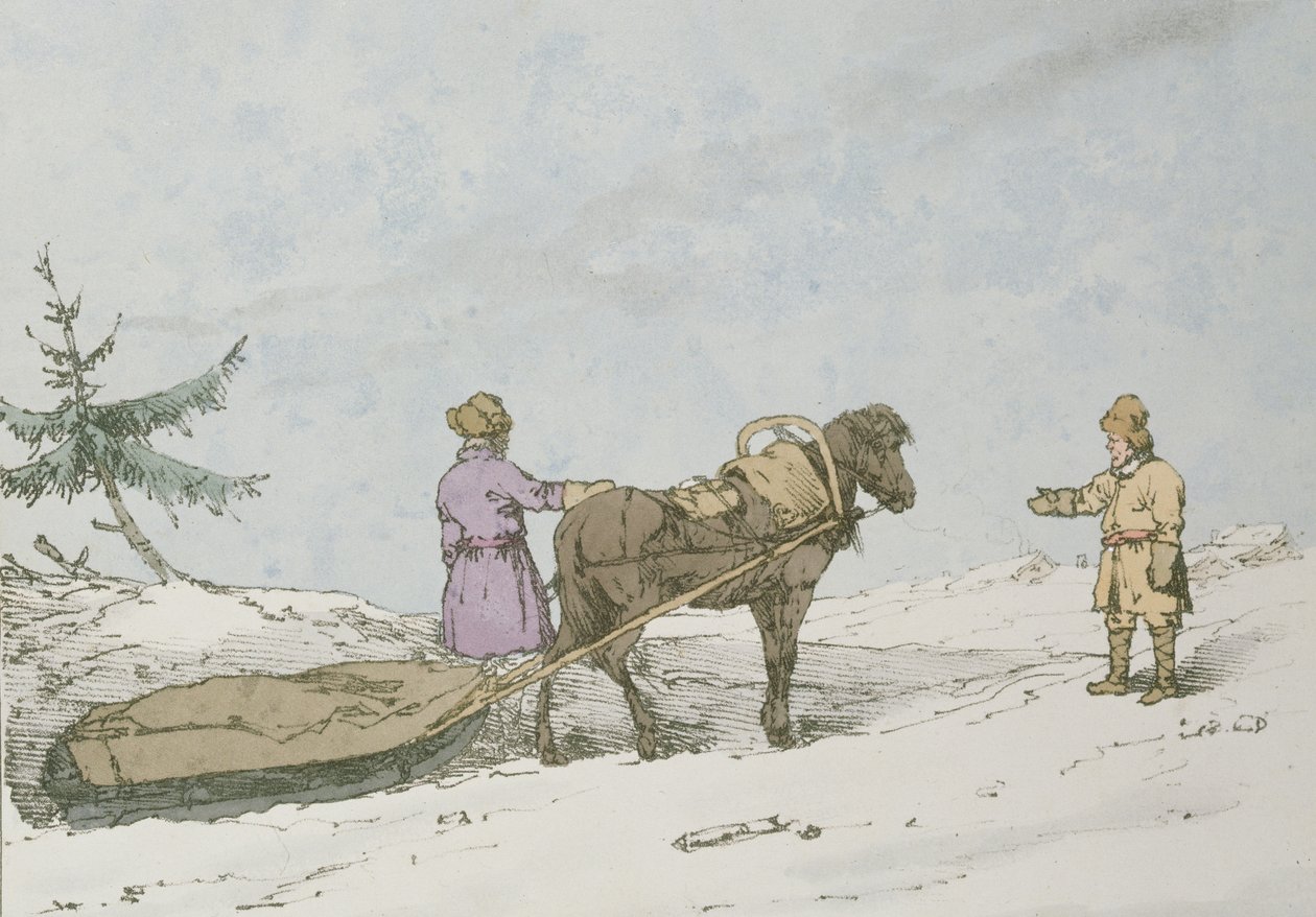 فنلندا زليدج ، 1803 بواسطة جون أوغستوس أتكينسون