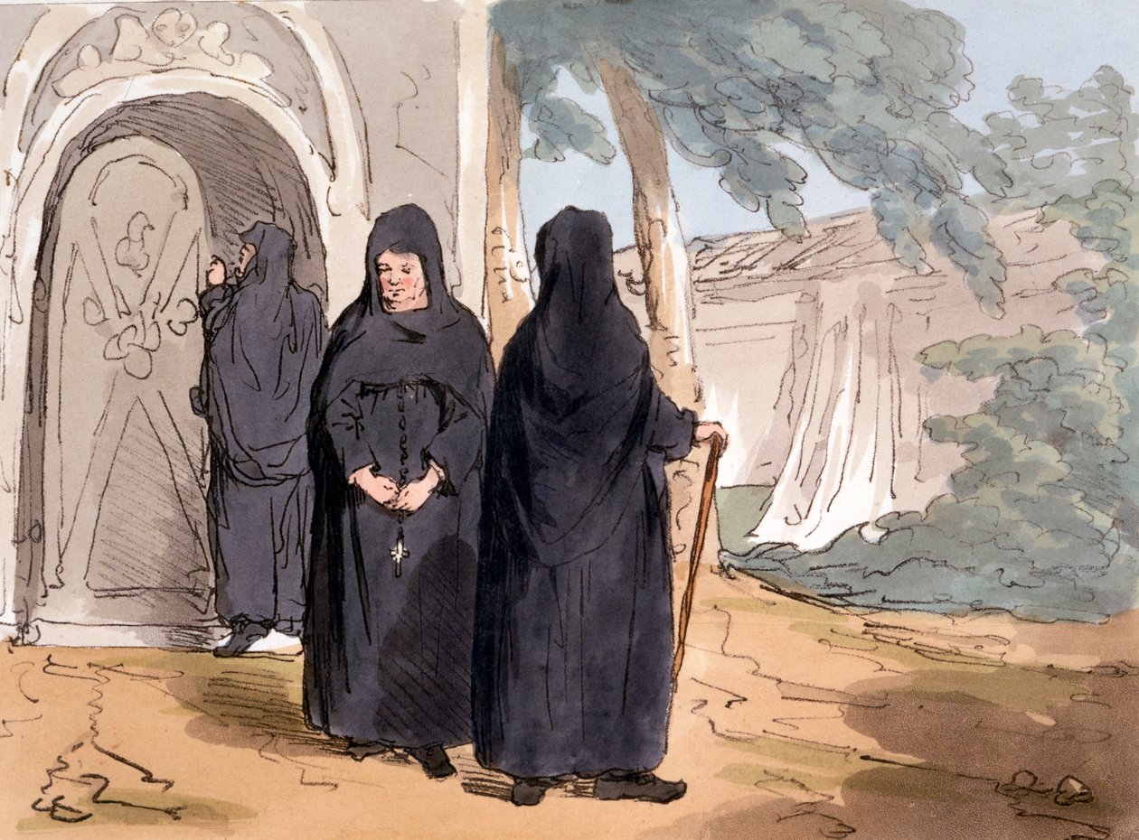 الراهبات ، 1804 بواسطة جون أوغستوس أتكينسون