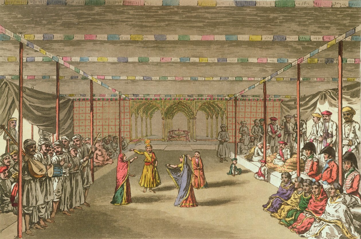 The Janumushtoomee ، من "مخيم المحراتة" ، 5 أبريل 1813 (نقش الألوان) بواسطة جون أوغستوس أتكينسون