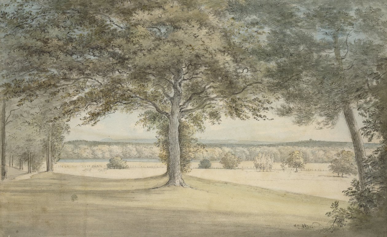 Kirtlington Park ، 9 أكتوبر 1783 (ألوان مائية فوق الجرافيت ، على الورق) بواسطة John Baptist Malchair