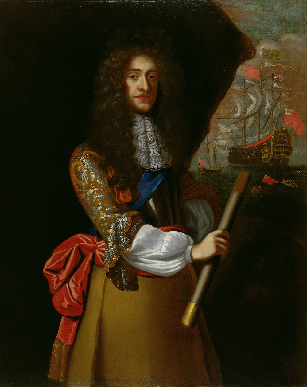 صورة لجيمس السابع من اسكتلندا والثاني من إنجلترا ، c.1670 بواسطة جون بابتيست دي ميدينا