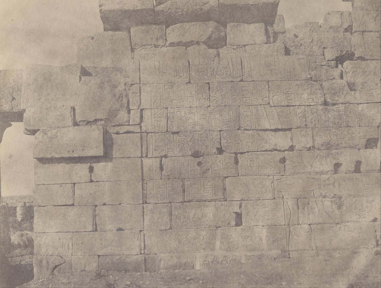 (Karnac، Hypostyle Room، South Wall (الواجهة الخارجية)) بواسطة جون بيسلي غرين