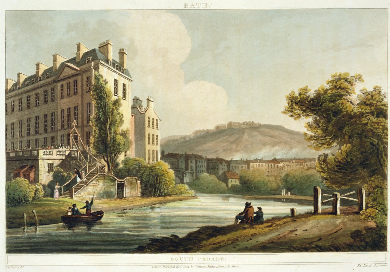 العرض الجنوبي ، من "حمام مصور بسلسلة من المشاهدات" ، نقش بواسطة حانة جون هيل (1770-1850). بقلم ويليام ميللر ، 1804 (أكواتينت) بواسطة جون كلود ناتس